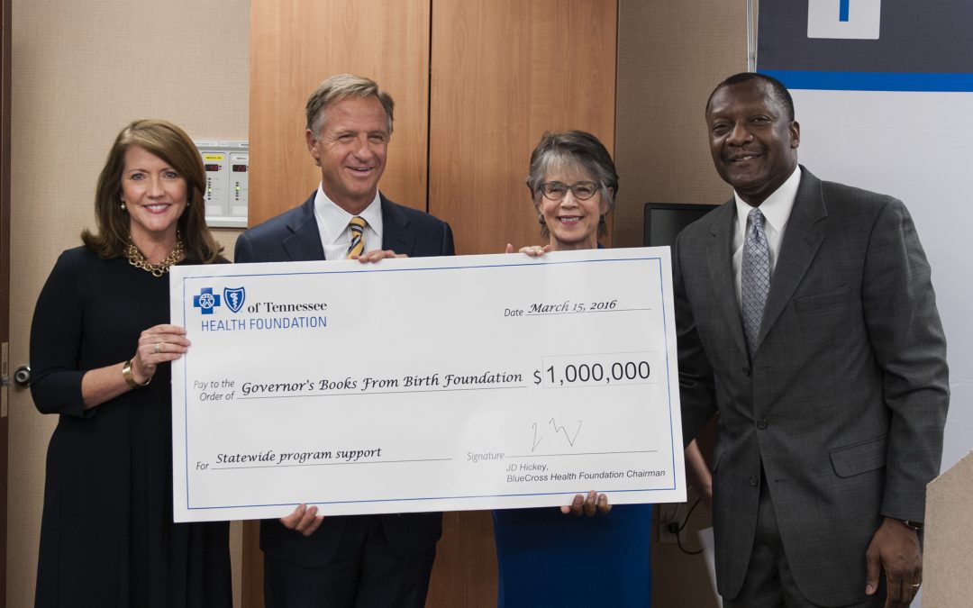 Governor and First Lady Haslam ACCEPT $1 million BlueCross BlueShield Grant for Tennessee’s Imagination Library