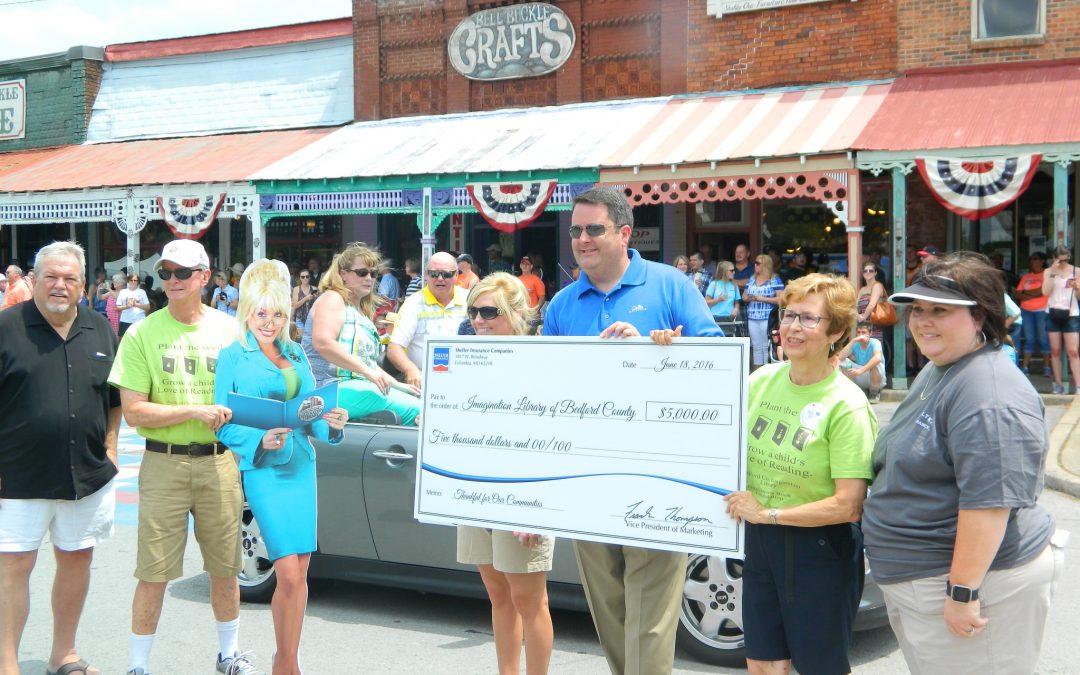 Shelter Insurance® Grants $5,000 to the Imagination Library of Bedford County